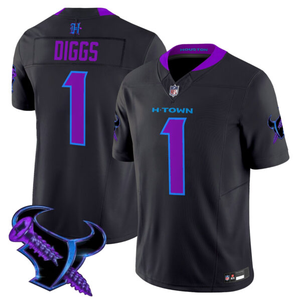 Men's Houston Texans 2025 DJ Screw Vapor Limited Jersey - All Stitched - Image 4