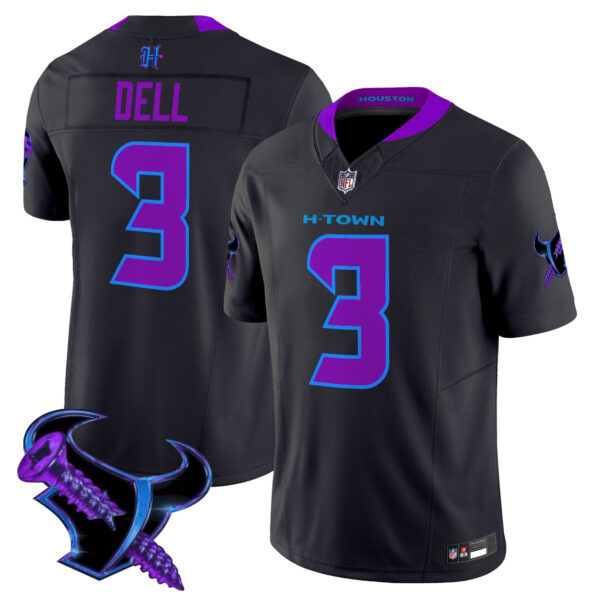Men's Houston Texans 2025 DJ Screw Vapor Limited Jersey - All Stitched - Image 6