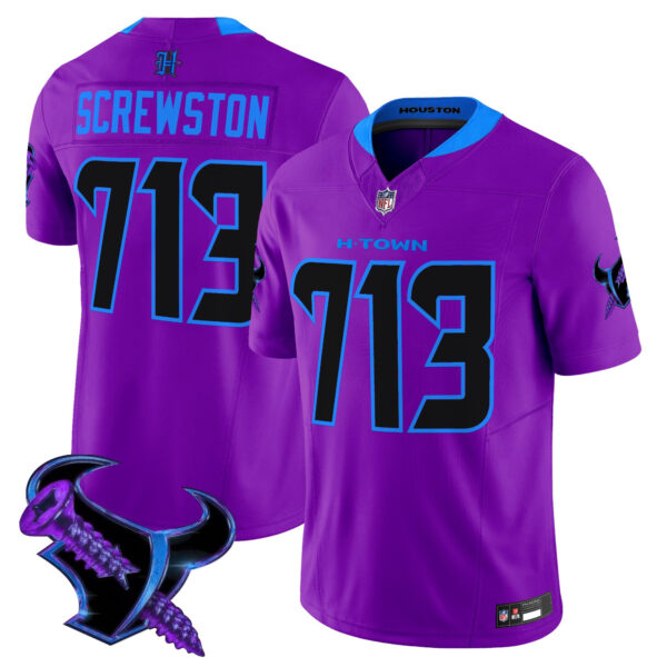 Men's Houston Texans 2025 DJ Screw Vapor Limited Jersey - All Stitched - Image 11