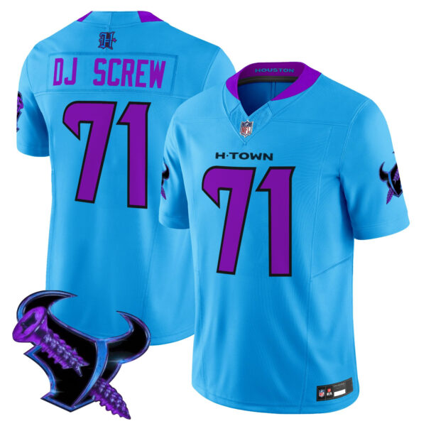 Men's Houston Texans 2025 DJ Screw Vapor Limited Jersey - All Stitched - Image 22