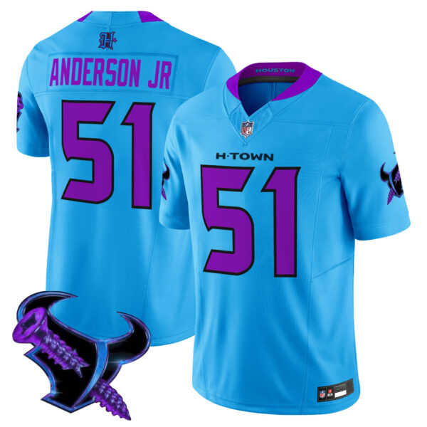 Men's Houston Texans 2025 DJ Screw Vapor Limited Jersey - All Stitched - Image 28