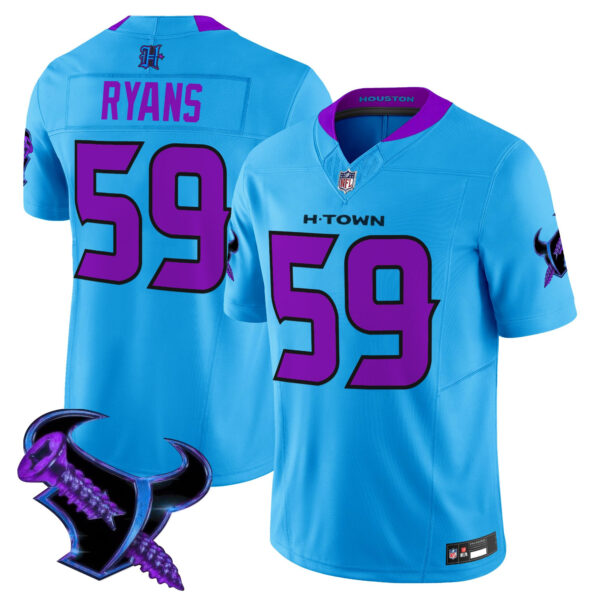 Men's Houston Texans 2025 DJ Screw Vapor Limited Jersey - All Stitched - Image 30