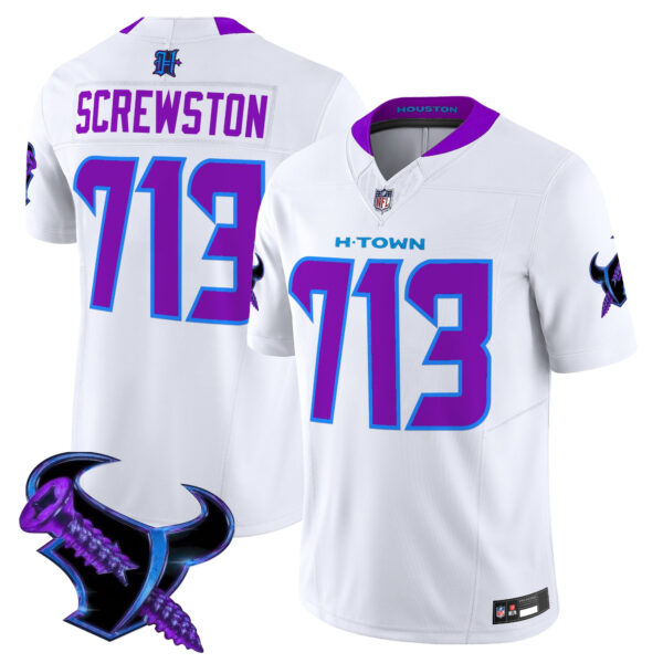 Men's Houston Texans 2025 DJ Screw Vapor Limited Jersey - All Stitched - Image 31