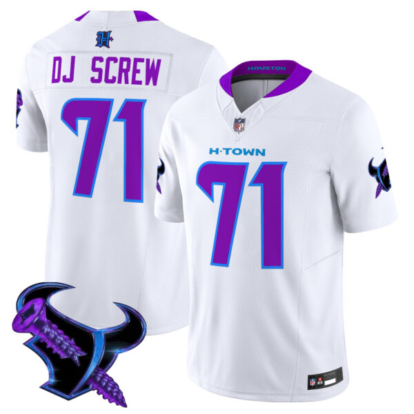 Men's Houston Texans 2025 DJ Screw Vapor Limited Jersey - All Stitched - Image 32