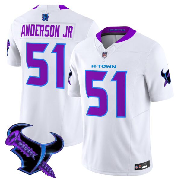 Men's Houston Texans 2025 DJ Screw Vapor Limited Jersey - All Stitched - Image 38