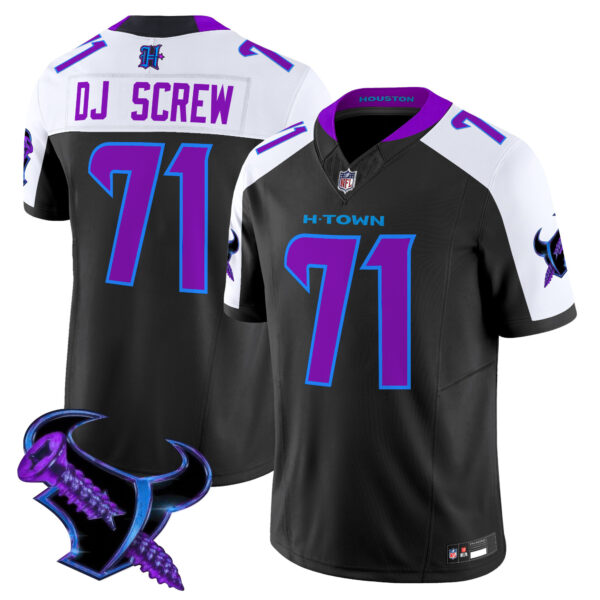 Men's Houston Texans 2025 DJ Screw Vapor Limited Jersey - All Stitched - Image 42