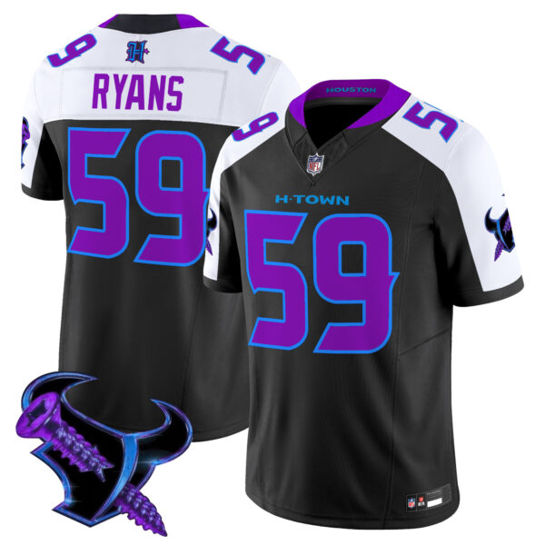 Men's Houston Texans 2025 DJ Screw Vapor Limited Jersey - All Stitched - Image 50