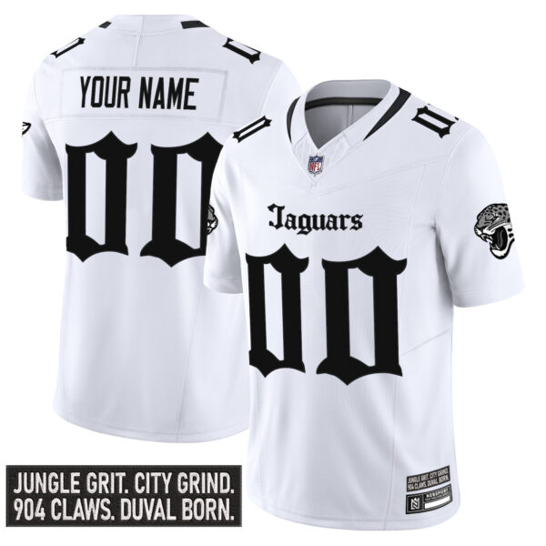 Jacksonville Jaguars 'Gothic Duvall Shadows Edition' Vapor Custom Jersey - All Stitched - Image 2