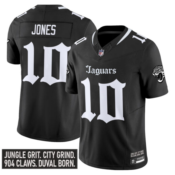 Men's Jacksonville Jaguars 'Gothic Duvall Shadows Edition' Vapor Jersey - All Stitched - Image 4