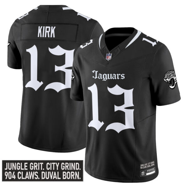 Men's Jacksonville Jaguars 'Gothic Duvall Shadows Edition' Vapor Jersey - All Stitched - Image 5