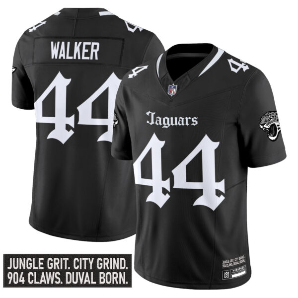 Men's Jacksonville Jaguars 'Gothic Duvall Shadows Edition' Vapor Jersey - All Stitched - Image 6
