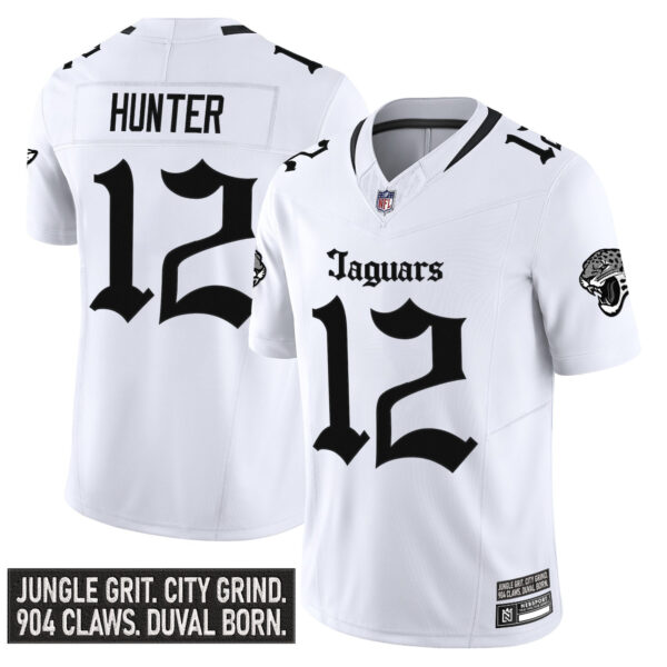 Men's Jacksonville Jaguars 'Gothic Duvall Shadows Edition' Vapor Jersey - All Stitched - Image 8