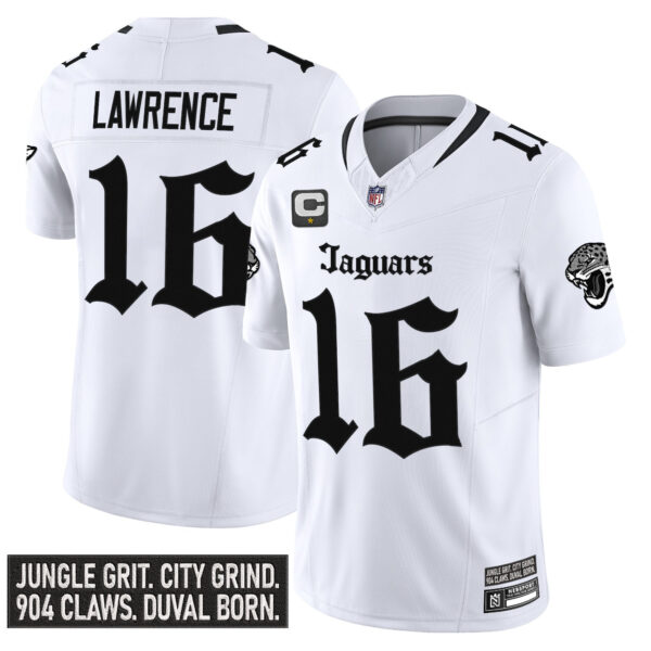Men's Jacksonville Jaguars 'Gothic Duvall Shadows Edition' Vapor Jersey - All Stitched - Image 10