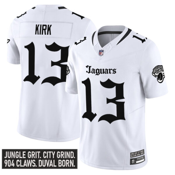 Men's Jacksonville Jaguars 'Gothic Duvall Shadows Edition' Vapor Jersey - All Stitched - Image 12