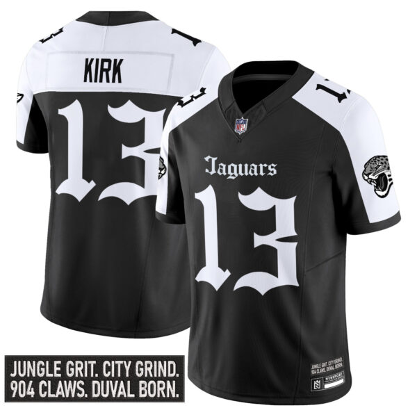 Men's Jacksonville Jaguars 'Gothic Duvall Shadows Edition' Vapor Jersey - All Stitched - Image 19