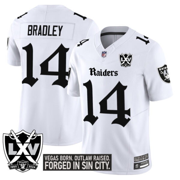 Men's Las Vegas Raiders 'Gothic Sin City Shadows Edition' Vapor Limited Jersey - All Stitched - Image 10