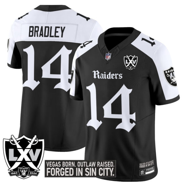 Men's Las Vegas Raiders 'Gothic Sin City Shadows Edition' Vapor Limited Jersey - All Stitched - Image 15