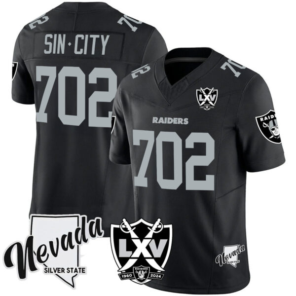 Men's Raiders 2025 Vapor Limited Jersey - 65th Anniversary V2 - All Stitched - Image 7