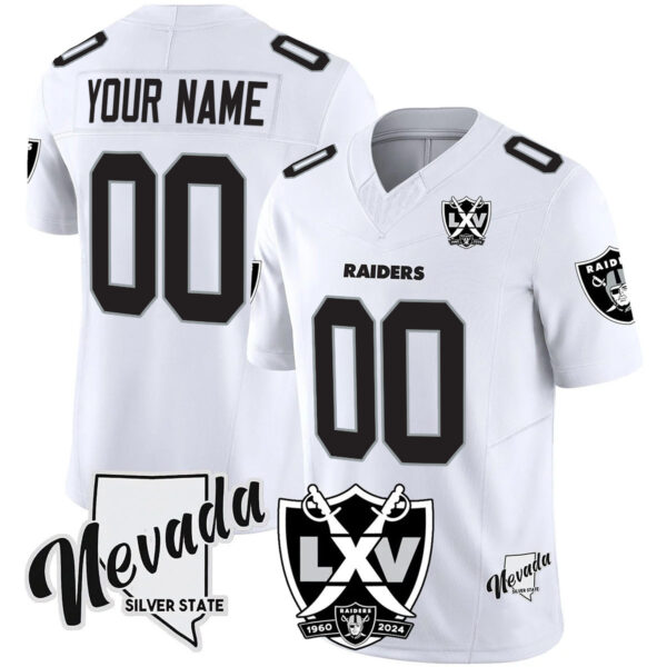 Raiders 2025 Vapor Limited Custom Jersey - 65th Anniversary V2 - All Stitched - Image 5