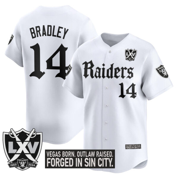 Men's Las Vegas Raiders 'Gothic Sin City Shadows Edition' Vapor Baseball Jersey - All Stitched - Image 11