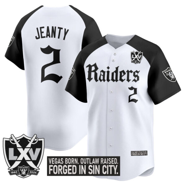 Men's Las Vegas Raiders 'Gothic Sin City Shadows Edition' Vapor Baseball Jersey - All Stitched - Image 13