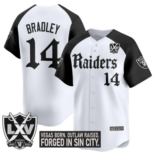 Men's Las Vegas Raiders 'Gothic Sin City Shadows Edition' Vapor Baseball Jersey - All Stitched - Image 17
