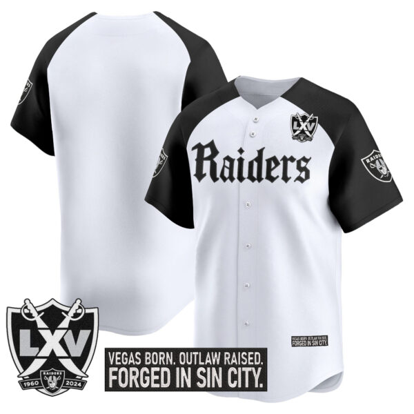 Men's Las Vegas Raiders 'Gothic Sin City Shadows Edition' Vapor Baseball Jersey - All Stitched - Image 18