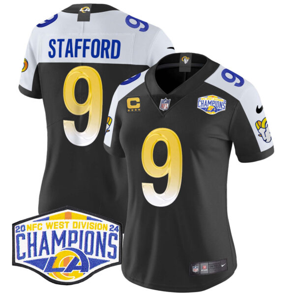 Women's Los Angeles Rams 2024 NFC West Division Champions Vapor Limited Jersey - All Stitched - Image 3