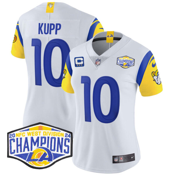 Women's Los Angeles Rams 2024 NFC West Division Champions Vapor Limited Jersey - All Stitched - Image 20