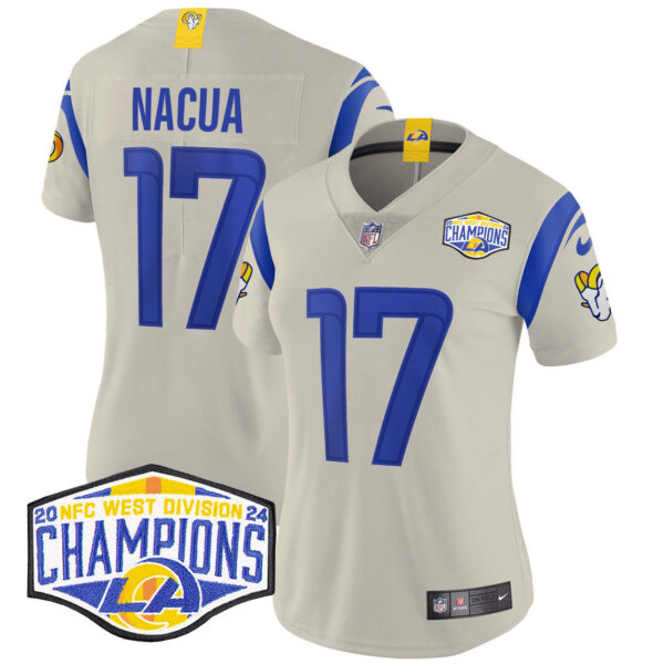 Women's Los Angeles Rams 2024 NFC West Division Champions Vapor Limited Jersey - All Stitched - Image 29