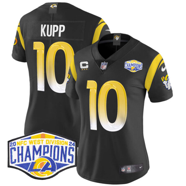 Women's Los Angeles Rams 2024 NFC West Division Champions Vapor Limited Jersey - All Stitched - Image 38