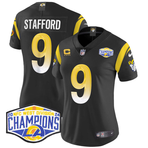 Women's Los Angeles Rams 2024 NFC West Division Champions Vapor Limited Jersey - All Stitched - Image 39