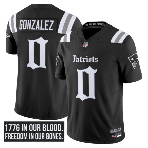 Men's New England Patriots 'Gothic Revolution Edition' Vapor Limited Jersey - All Stitched - Image 3