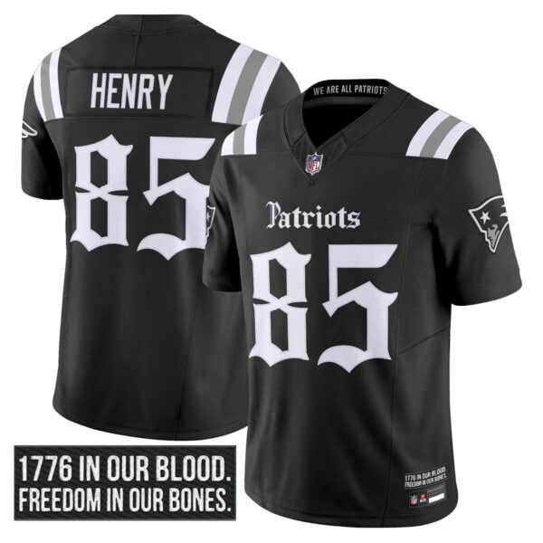 Men's New England Patriots 'Gothic Revolution Edition' Vapor Limited Jersey - All Stitched - Image 5