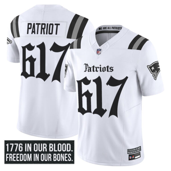 Men's New England Patriots 'Gothic Revolution Edition' Vapor Limited Jersey - All Stitched - Image 10