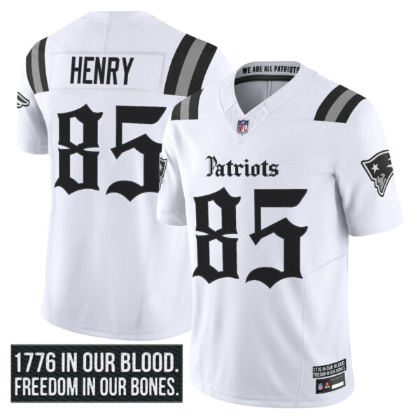 Men's New England Patriots 'Gothic Revolution Edition' Vapor Limited Jersey - All Stitched - Image 13