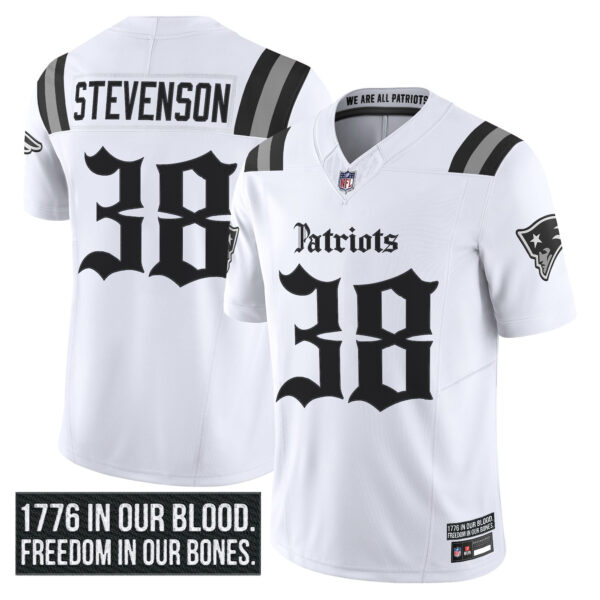 Men's New England Patriots 'Gothic Revolution Edition' Vapor Limited Jersey - All Stitched - Image 16