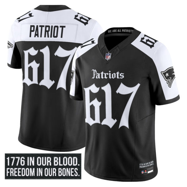 Men's New England Patriots 'Gothic Revolution Edition' Vapor Limited Jersey - All Stitched - Image 18