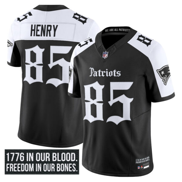 Men's New England Patriots 'Gothic Revolution Edition' Vapor Limited Jersey - All Stitched - Image 21