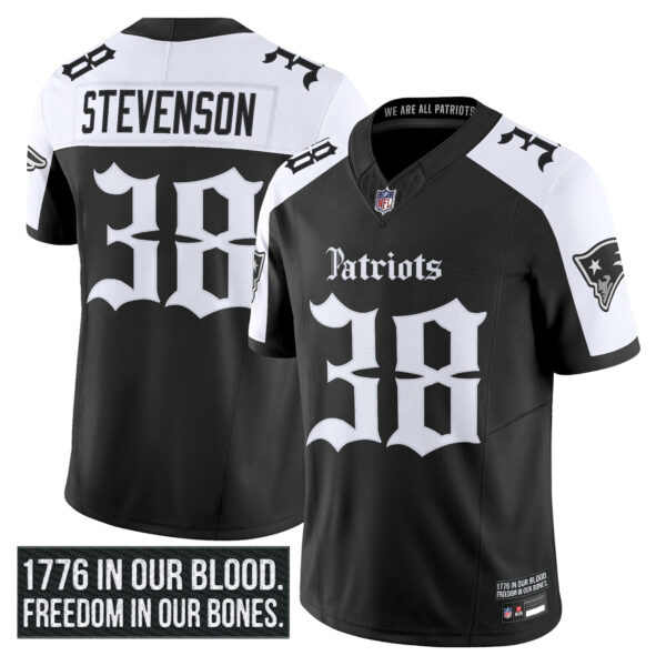 Men's New England Patriots 'Gothic Revolution Edition' Vapor Limited Jersey - All Stitched - Image 24