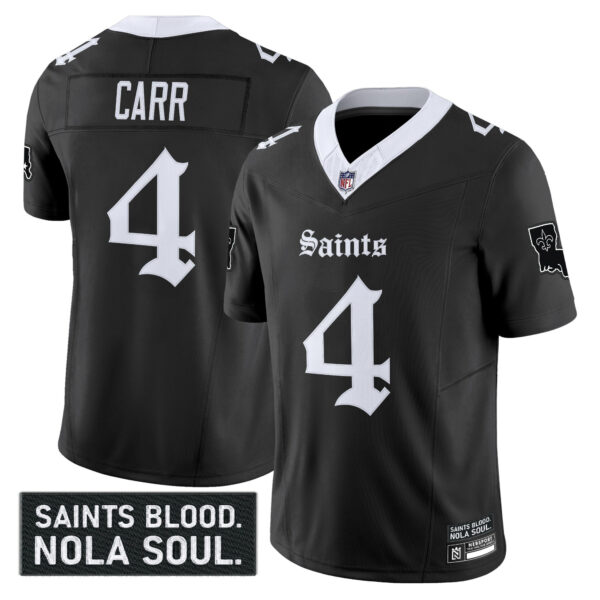 Men's New Orleans Saints 'Gothic Vieux Carré Edition' Vapor Jersey - All Stitched - Image 6