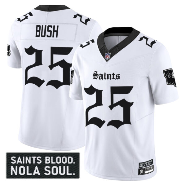 Men's New Orleans Saints 'Gothic Vieux Carré Edition' Vapor Jersey - All Stitched - Image 13