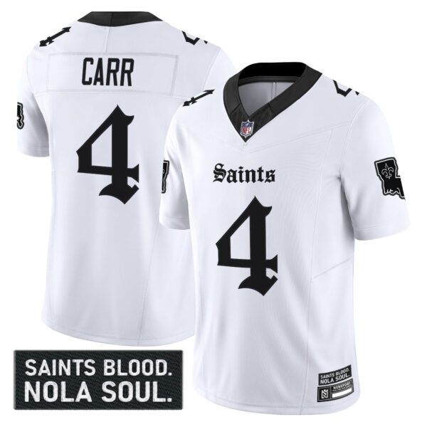 Men's New Orleans Saints 'Gothic Vieux Carré Edition' Vapor Jersey - All Stitched - Image 16