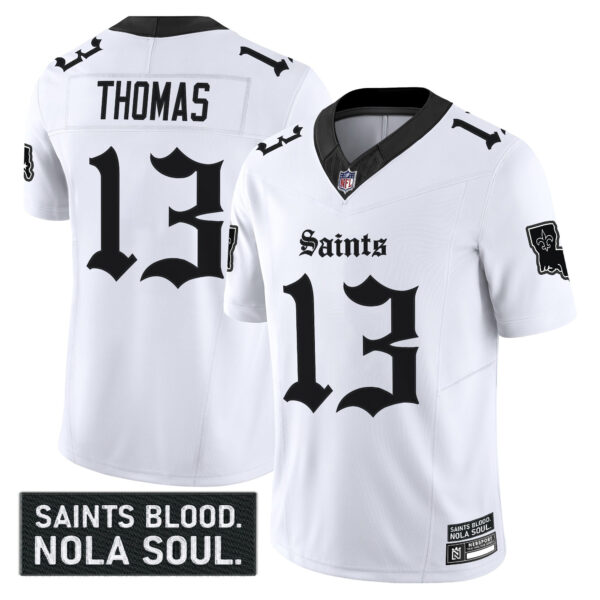 Men's New Orleans Saints 'Gothic Vieux Carré Edition' Vapor Jersey - All Stitched - Image 18
