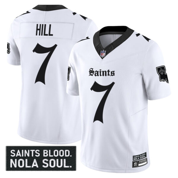 Men's New Orleans Saints 'Gothic Vieux Carré Edition' Vapor Jersey - All Stitched - Image 19