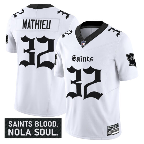 Men's New Orleans Saints 'Gothic Vieux Carré Edition' Vapor Jersey - All Stitched - Image 20