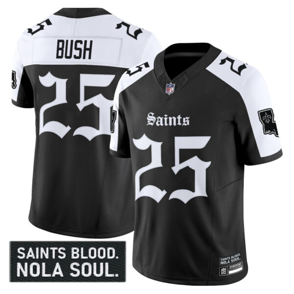Men's New Orleans Saints 'Gothic Vieux Carré Edition' Vapor Jersey - All Stitched - Image 23