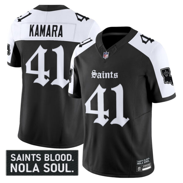 Men's New Orleans Saints 'Gothic Vieux Carré Edition' Vapor Jersey - All Stitched - Image 24