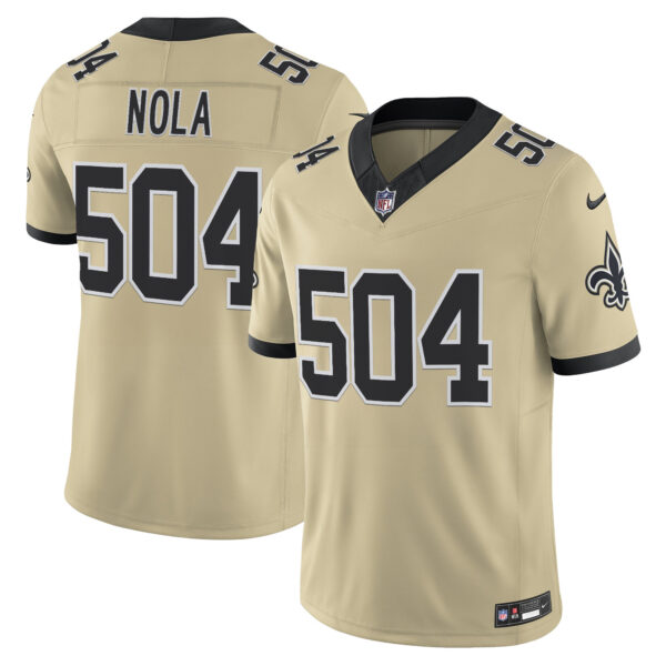 Men's New Orleans Saints 'Gameday Golds Edition' Vapor Jersey - All Stitched - Image 2