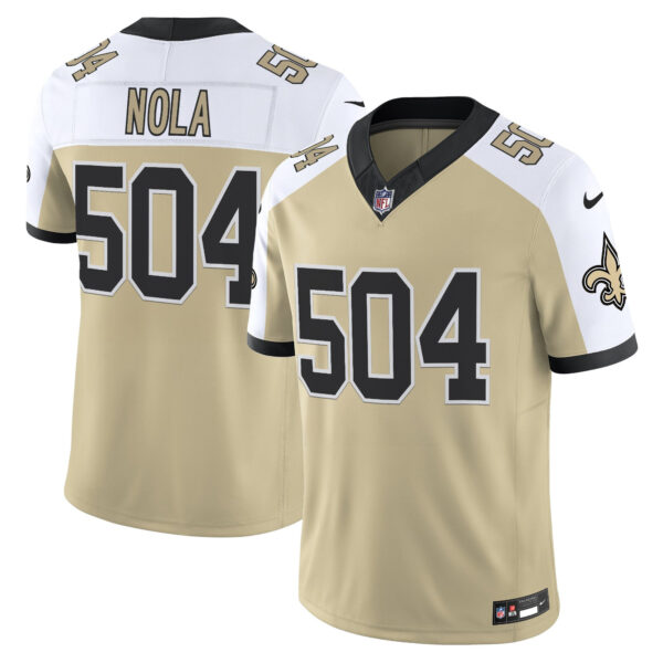 Men's New Orleans Saints 'Gameday Golds Edition' Vapor Jersey - All Stitched - Image 46